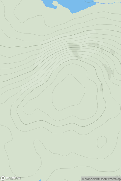 Thumbnail image for Carn na Leitire [Killilan to Inverness] showing contour plot for surrounding peak